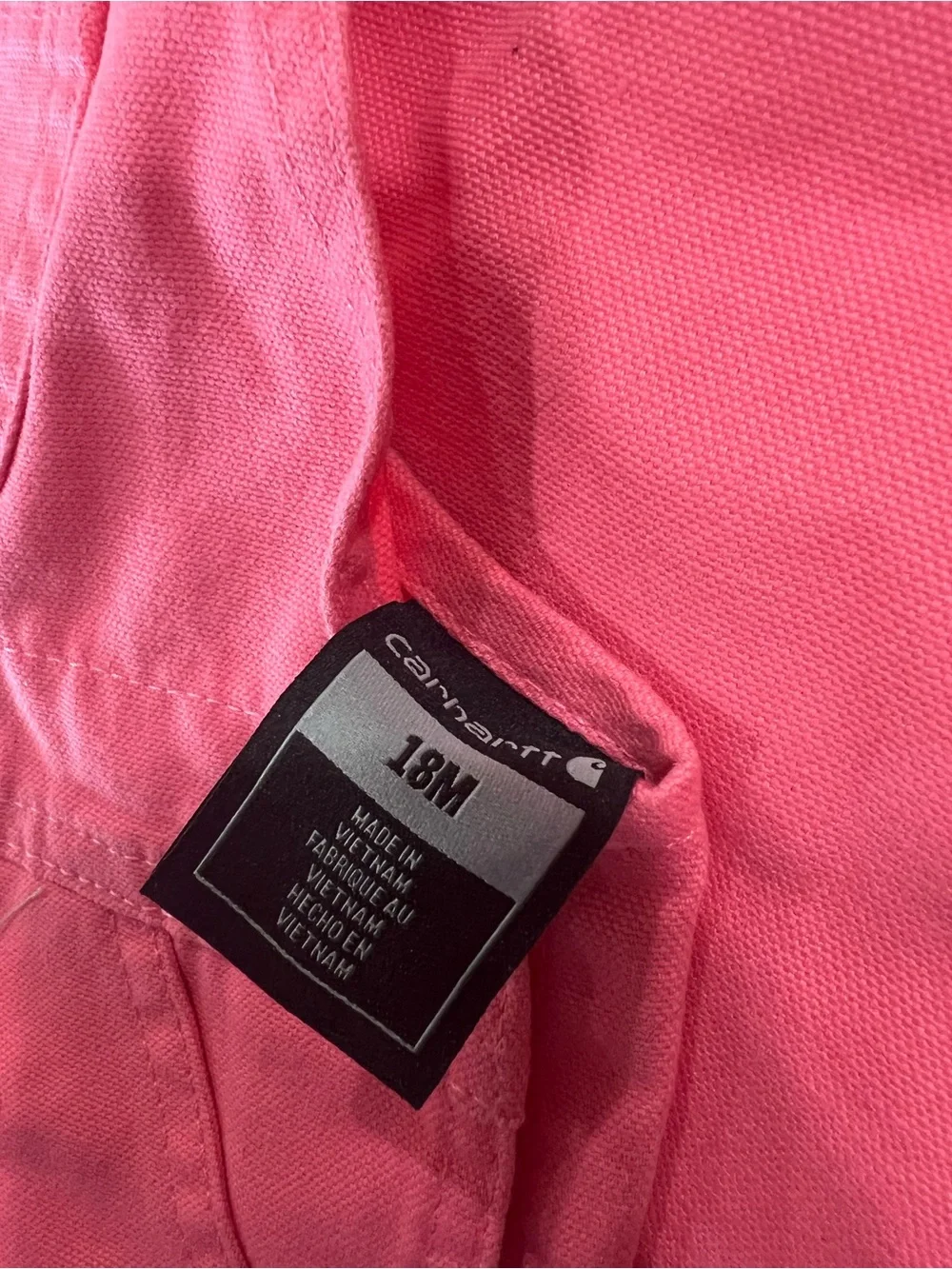Carhartt Pink Canvas Overalls